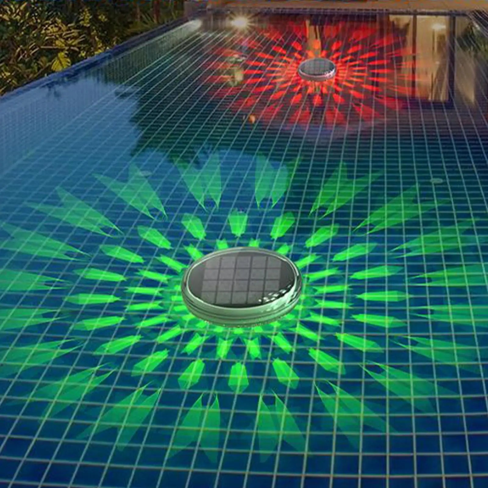 Flytande Solcellsbelysning för Pool – Uppladdningsbar via USB med Fjärrkontroll