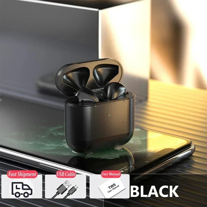 TWS Pro4 Bluetooth Earphones Wireless Headphones Mini Sports Headset Earbuds Music Earpieces For iPhone Xiaomi Huawei Redmi
