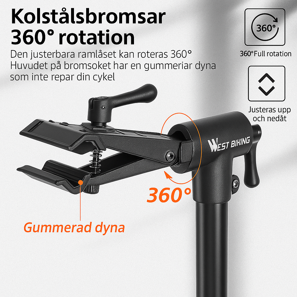 WEST BIKING Vikbart Cykelställ – Tripod-modell