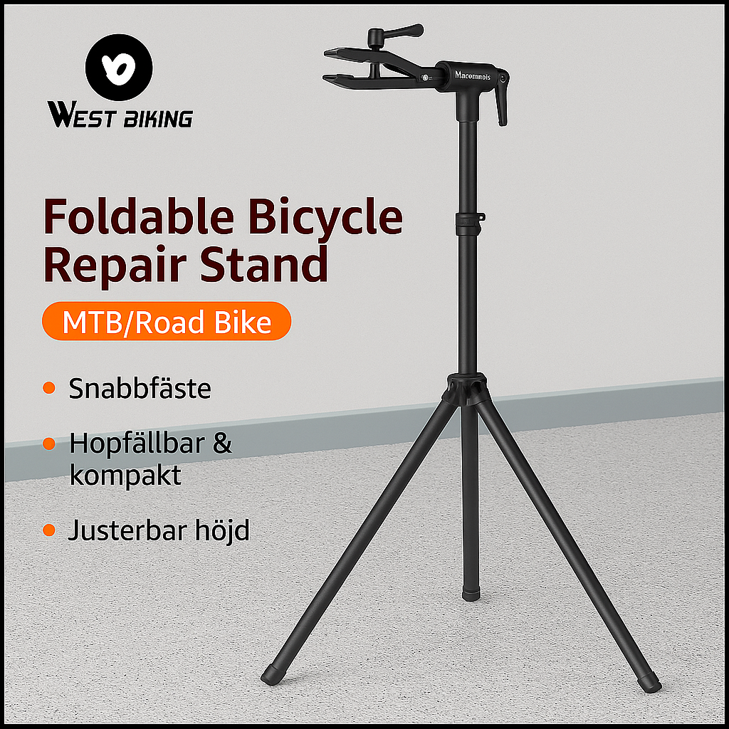 WEST BIKING Vikbart Cykelställ – Tripod-modell