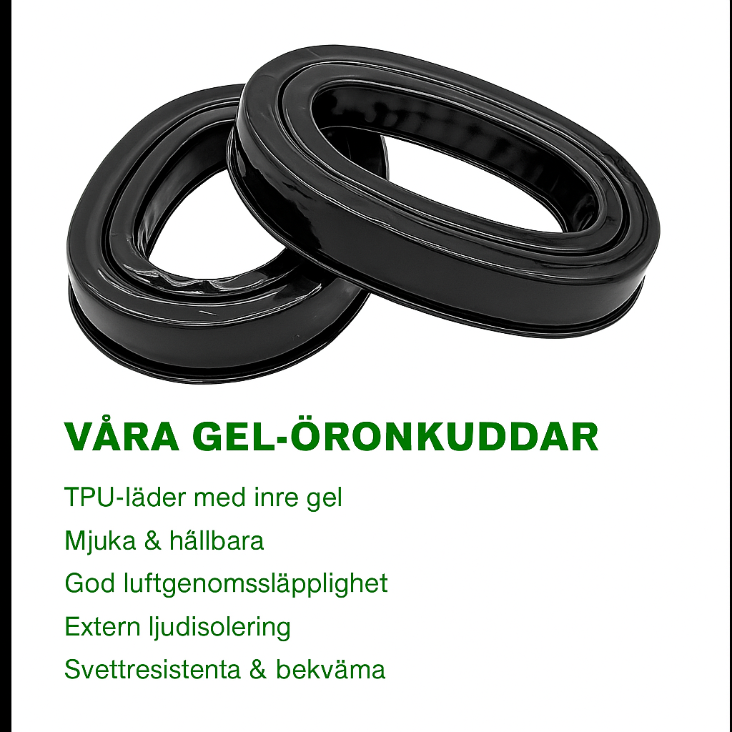 Gel-Öronkuddar för hörselskydd – Komfort hela dagen
