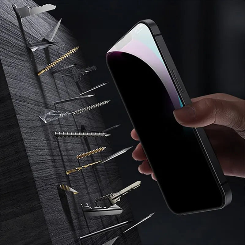 Skärmskydd 4-Pack med Sekretessfilter – Härdat Glas för iPhone