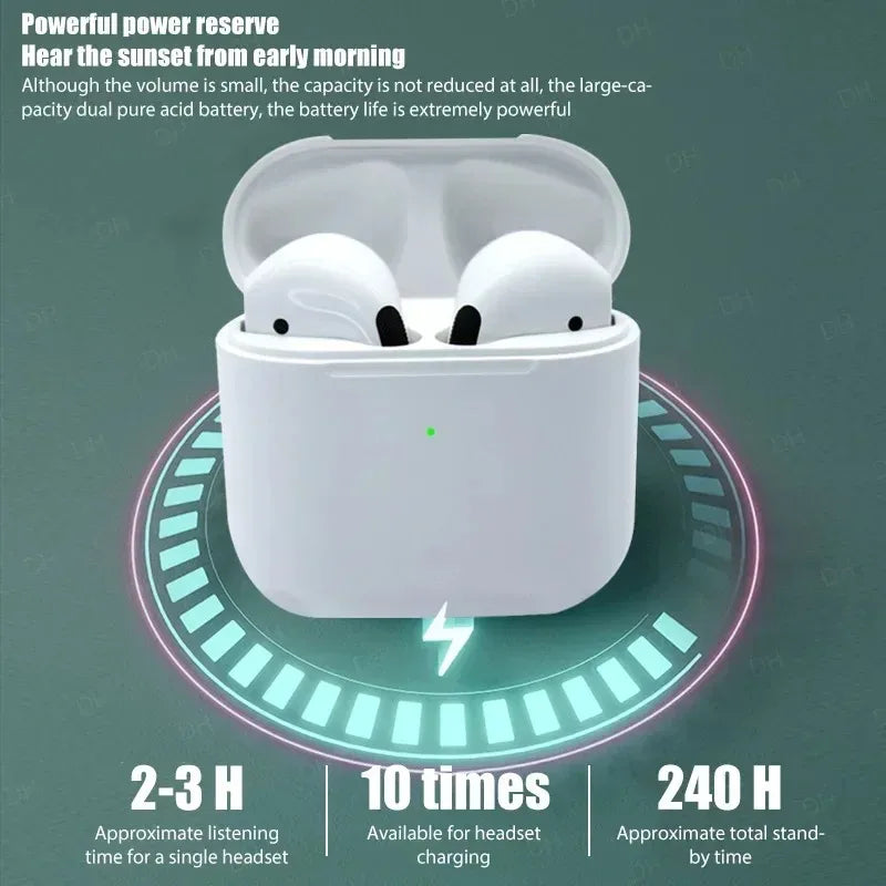 TWS Pro4 Bluetooth Earphones Wireless Headphones Mini Sports Headset Earbuds Music Earpieces For iPhone Xiaomi Huawei Redmi